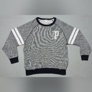 Victoria's Secret PINK Gray Crewneck with Black Trim, Size XS